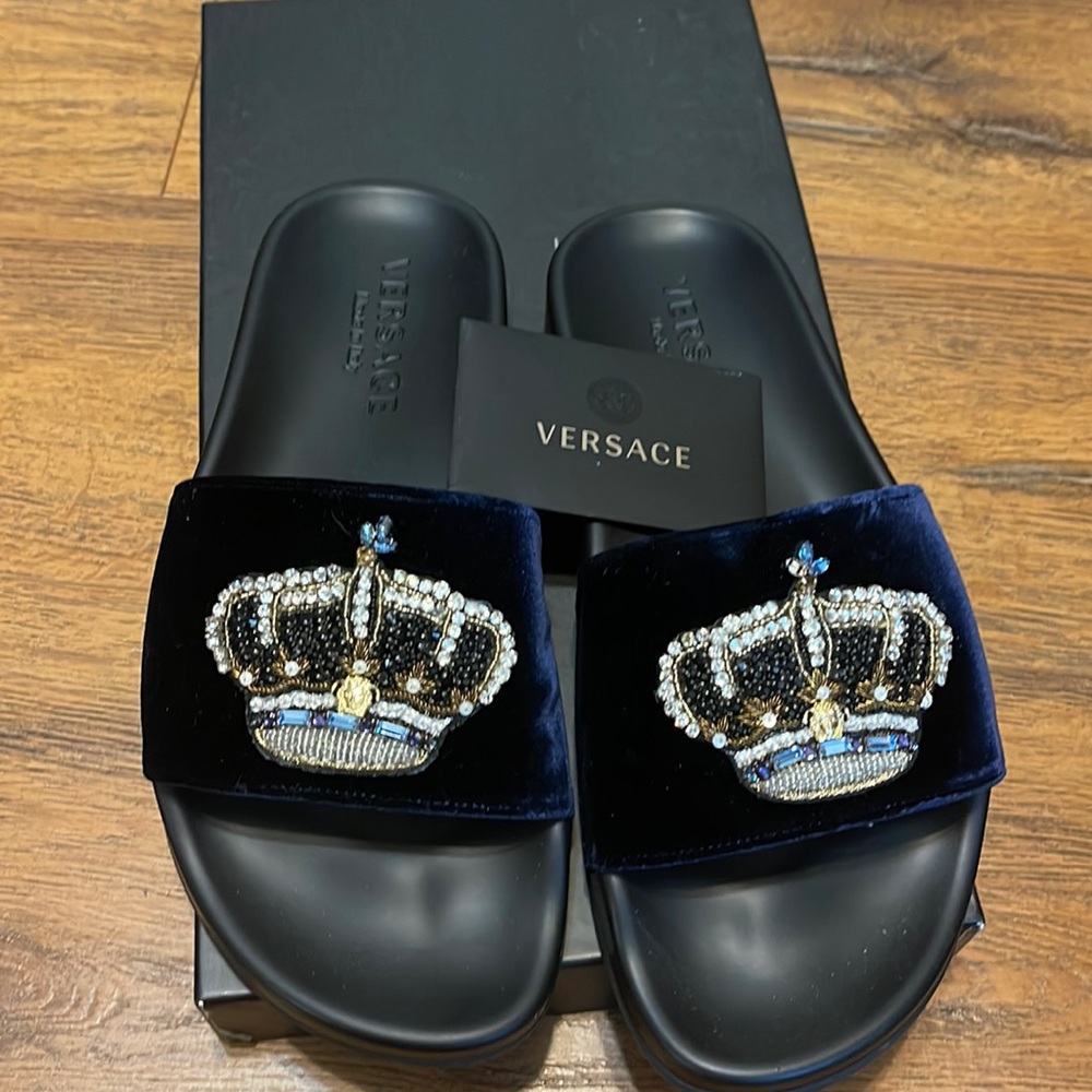 Brand new Versace slides size 8
